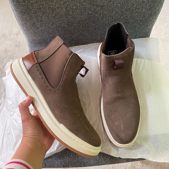 STACY ADAMS Men's Brown Suede Sneaker Shoes - Picture 3 of 7
